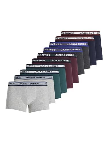 Imagen de Jack & Jones Trunks 10-Pack Dark Grey Melange L 🩲 en OfertitasTOP