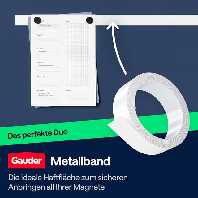 Thumbnail 5 de GAUDER Magnete 62 Stück 18×5 mm Kühlschrankmagnete 🧲