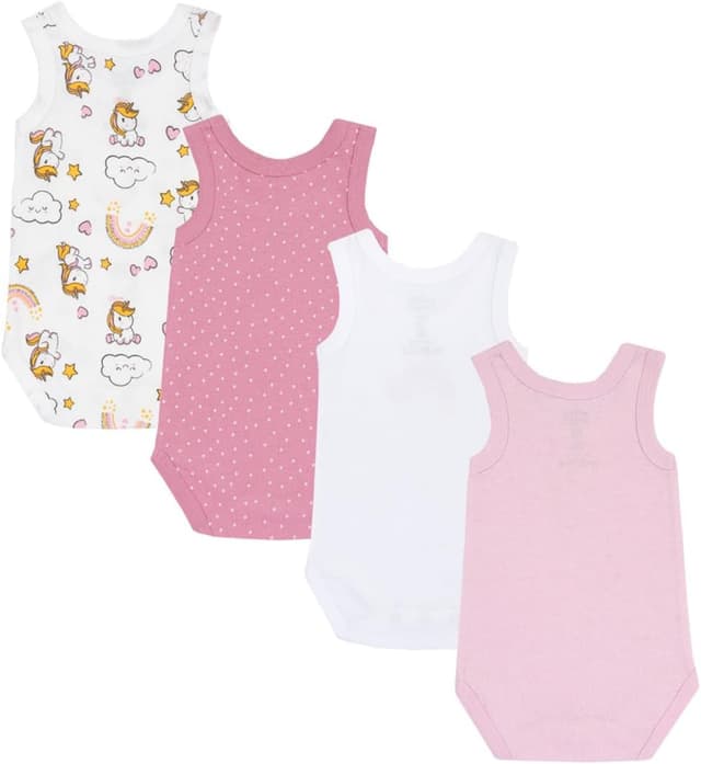 Detalle 2 de Chicco Body Bébé Fille 0-3 mois, 4 bodies