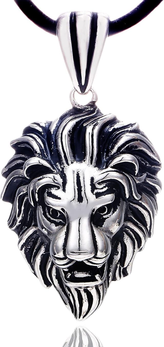 Thumbnail 2 de DonDon Collar cuero 50 cm con colgante acero