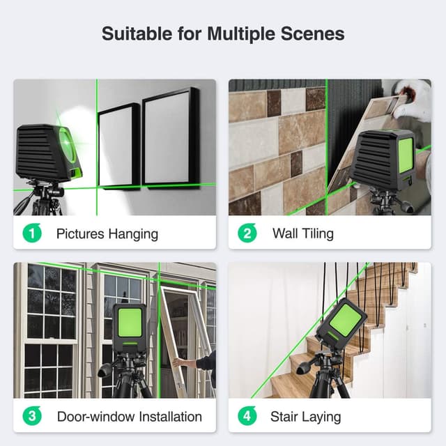 Thumbnail 4 de Huepar BOX-1G 150° vertical green laser level 📐