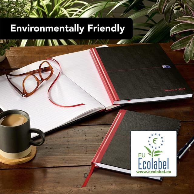 Thumbnail 4 de Oxford Black n' Red A4 Notebook 192 pages