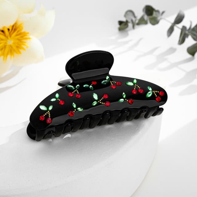 Thumbnail 3 de LILIE&WHITE Pince Cerises Noire Strass