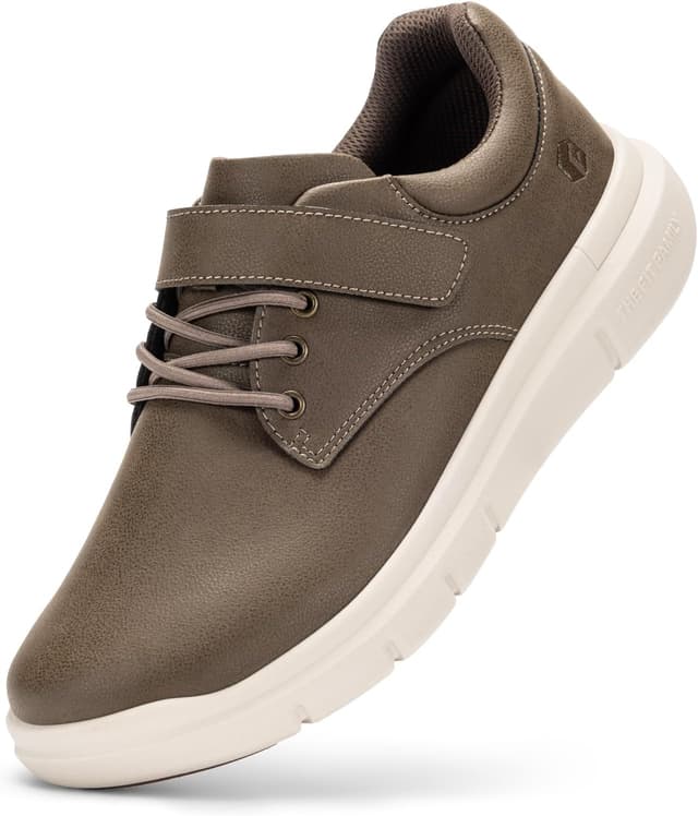 Thumbnail 6 de FitVille Mens Extra Wide Fit Diabetic Shoes with Adjustable Strap – Comfortable leather walking shoes for swollen feet & plantar fasciitis