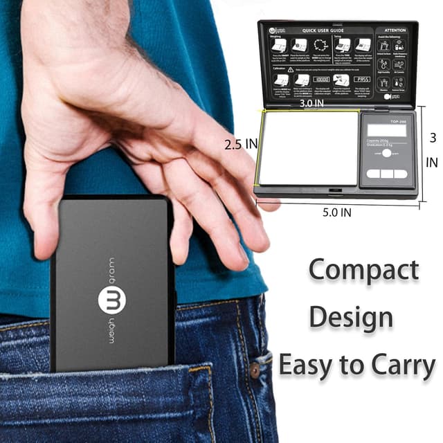 Detalle 2 de Weigh Gram 200g Pocket Digital Scale 0.01g