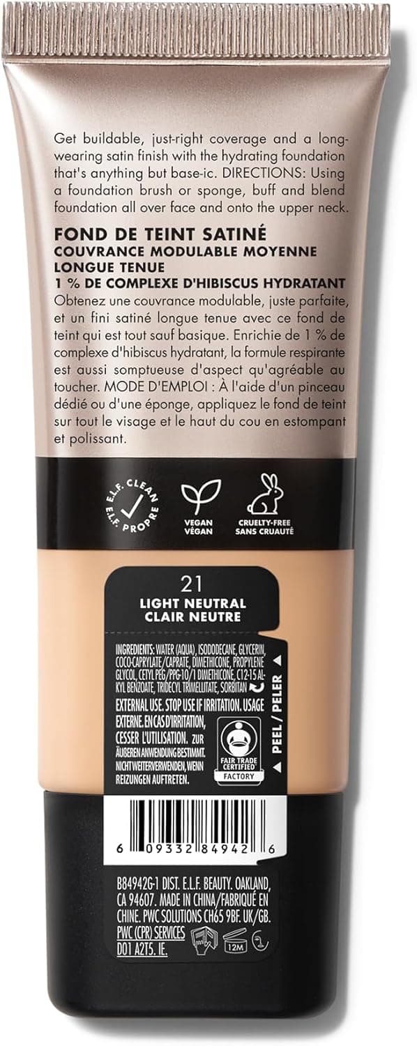 Thumbnail 6 de e.l.f. Soft Glam fond de teint 21 Light Neutral