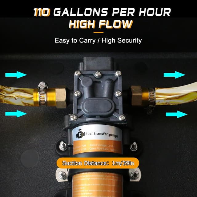 Thumbnail 2 de Steauty 12V Fuel Transfer Pump Kit 75W