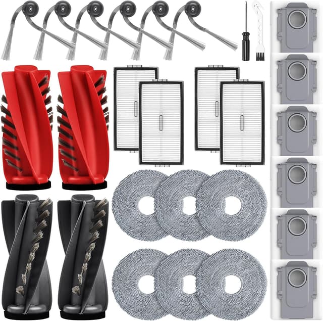 Detalle de Fenkabs 28‑teiliges Zubehörset für Roborock Saros 10R