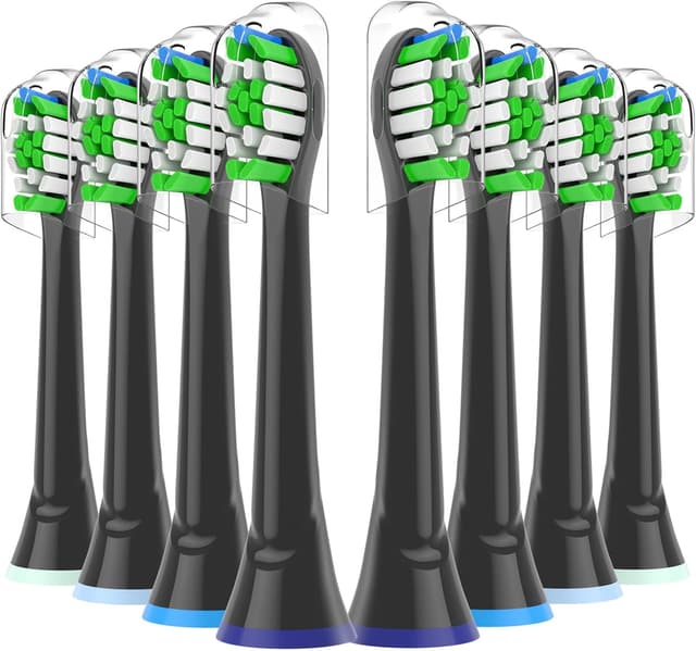 Detalle de KHBD Toothbrush Heads 8-pack compatible with Sonicare toothbrushes 🪥