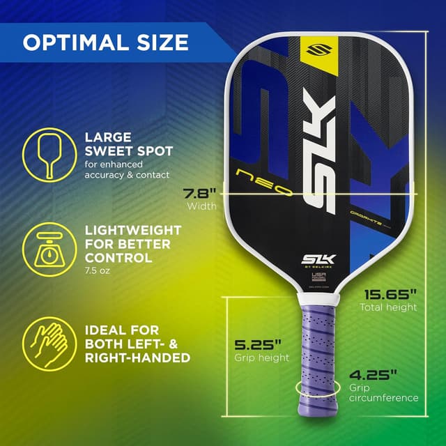 Detalle 2 de Selkirk Sport SLK Pickleball Paddles Set of 2 (SLK Neo Graphite, SLK Neo Fiberglass, or SLK Atlas Bundle)