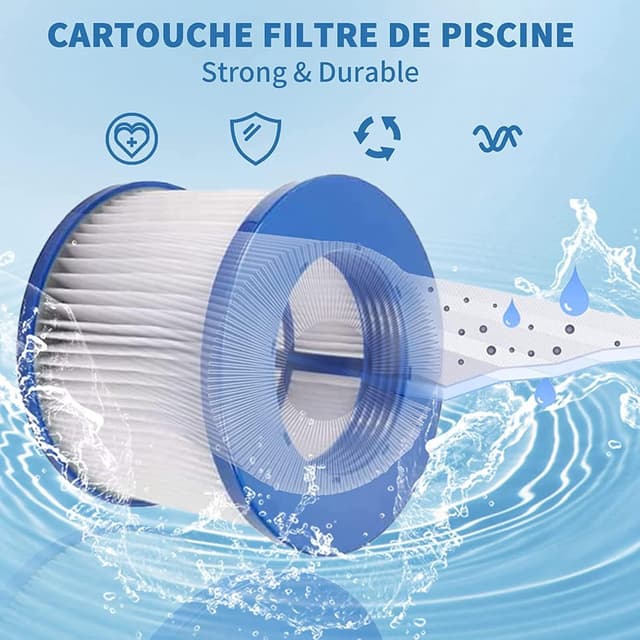 Thumbnail 4 de woejgo Lot de 4 Cartouches Filtre Spa Infinite