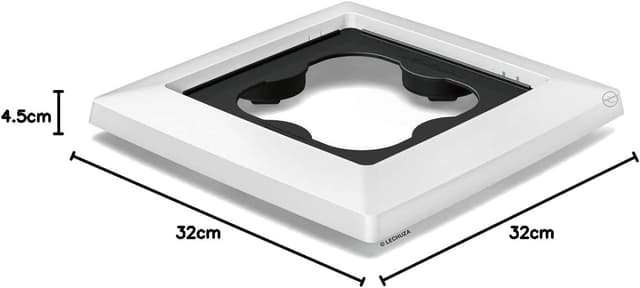 Thumbnail 3 de LECHUZA Base Rotolabile Cubico 30 bianca 13425