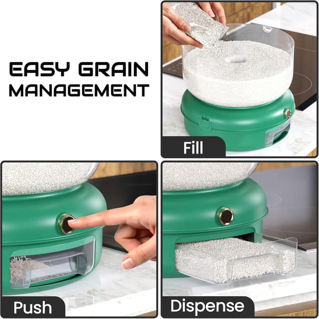 Thumbnail 4 de Rice & Multi-Grain Dispenser 22 lb food dispenser 🍚