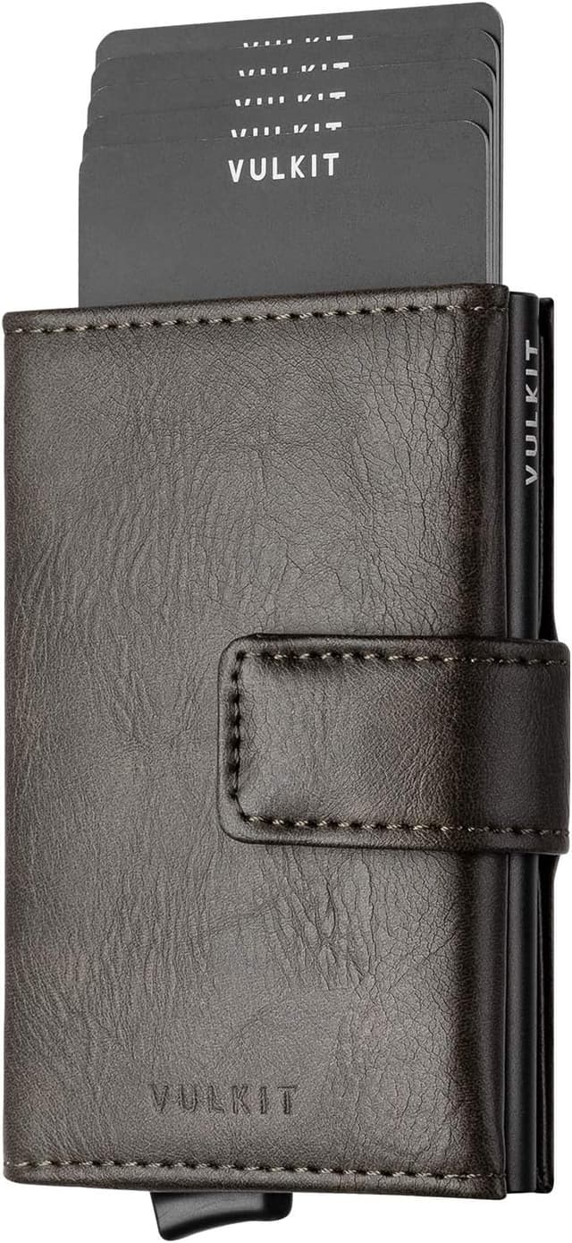 Detalle de VULKIT Tarjetero RFID de piel Delgada