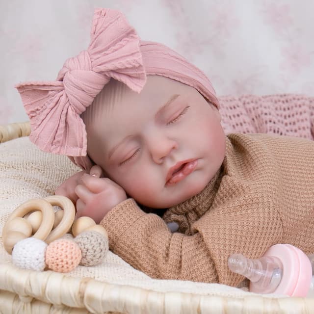 Thumbnail 1 de Aori Realistic Reborn Baby Dolls (20-inch) with Flexible Limbs, Weighted Soft Body & Outfit for Kids 3+