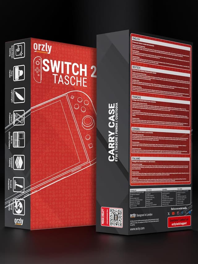 Detalle de Orzly Tragetasche für Nintendo Switch 2 7,9"