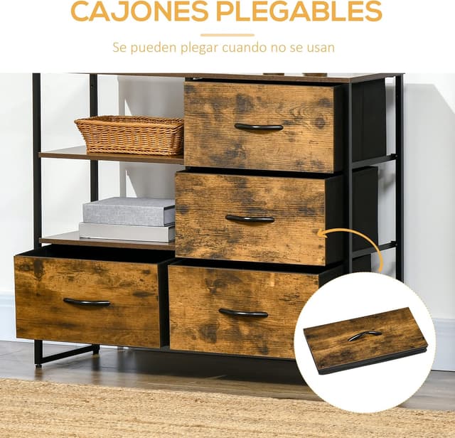 Thumbnail 4 de HOMCOM Mueble organizador 84x30x71,5 cm