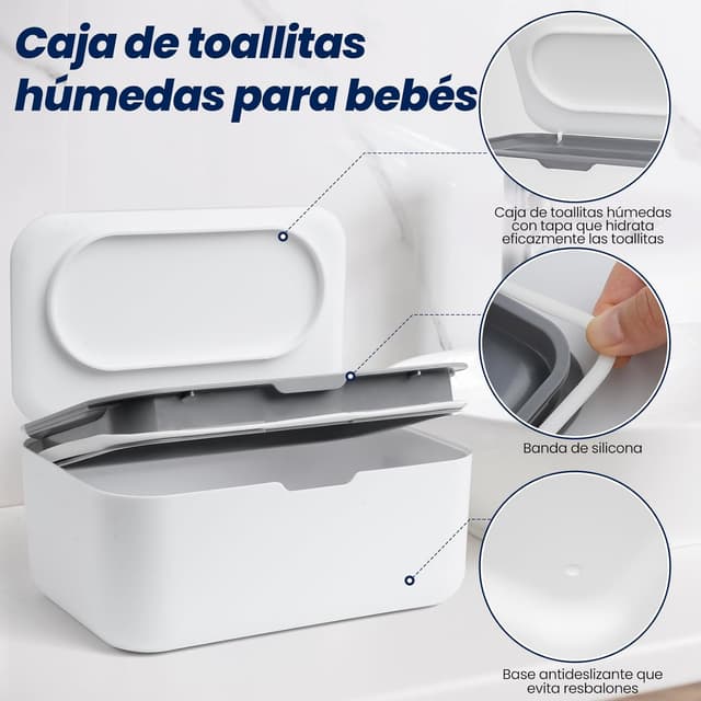Thumbnail 2 de Caja Dispensador de Toallitas Húmedas 18,5x12x7,3 cm