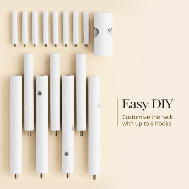 Detalle 2 de Pipishell appendiabiti 3 altezze con 8 ganci