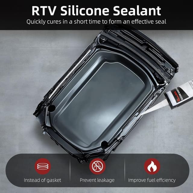 Thumbnail 3 de Realth Hochtemperatur Silikon Dichtmasse Transparent 368g