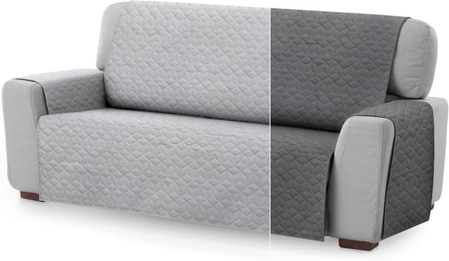 Thumbnail 4 de Textilhome Geometric Circus Funda Sofá 3 Plazas, Protector Gris
