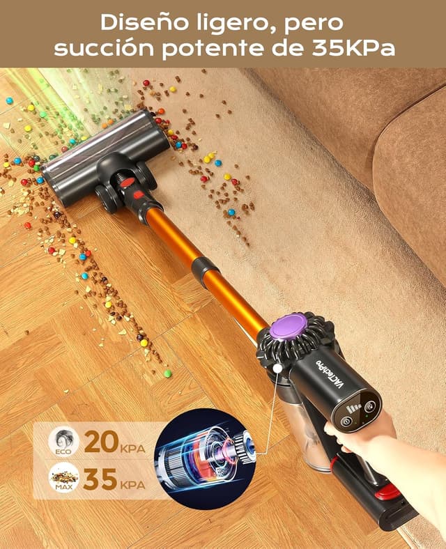 Detalle 2 de VACTechPro V15 Aspiradora Inalámbrica 6 en 1 🛋