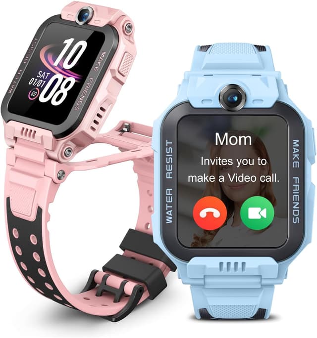 Detalle de imoo Z7 Kids Smart Watch (Z7, Blue) with GPS tracker, video calling and IPX8 swim resistance
