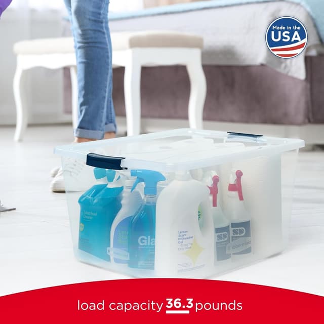 Thumbnail 4 de Rubbermaid Cleverstore 71 Qt storage bins