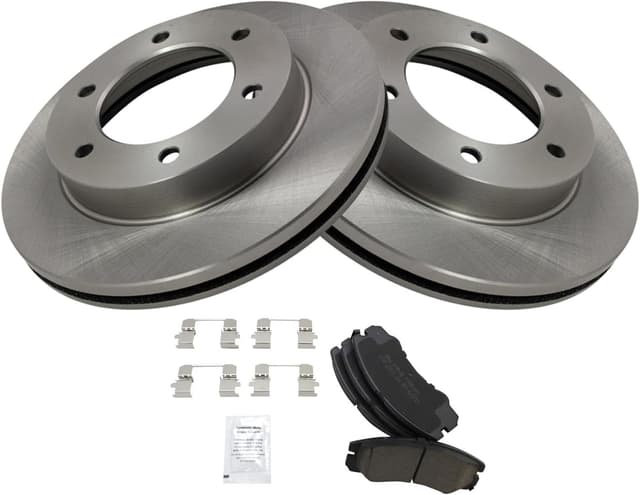 Detalle de TRQ Front Ceramic Brake Pad and Rotor Set for 2002–2004 Isuzu Axiom (Front)