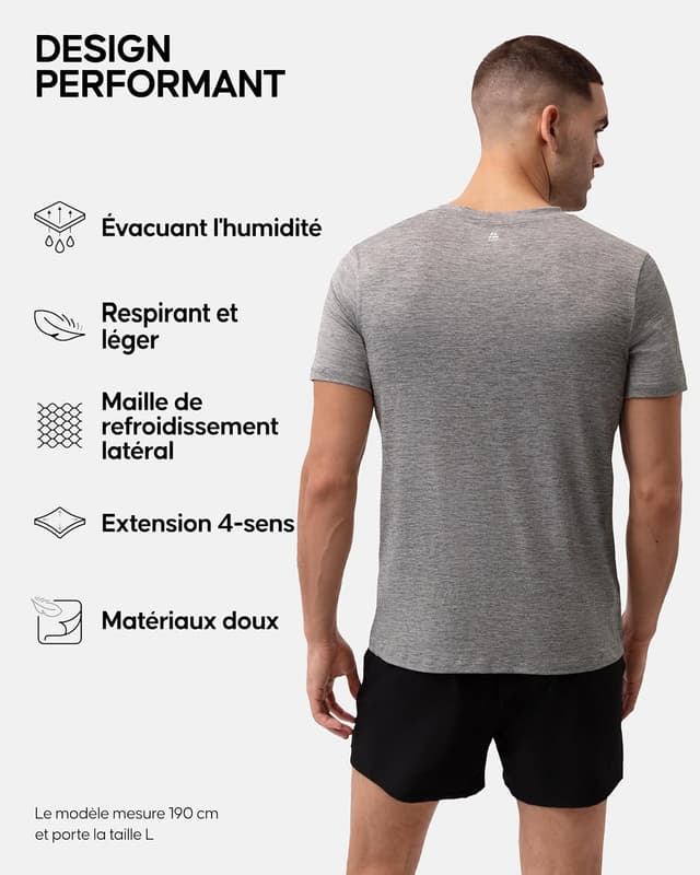 Thumbnail 2 de DANISH ENDURANCE T-Shirt Sport Technique 95% Polyester