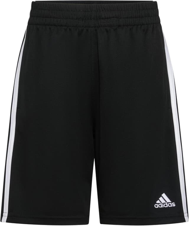 Detalle de adidas Boys' Classic 3-Stripes Shorts with Drawcord Waist