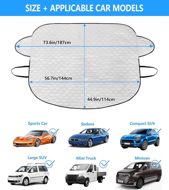 Thumbnail 5 de Frontscheibenabdeckung Ultra-dick für Auto ⛅