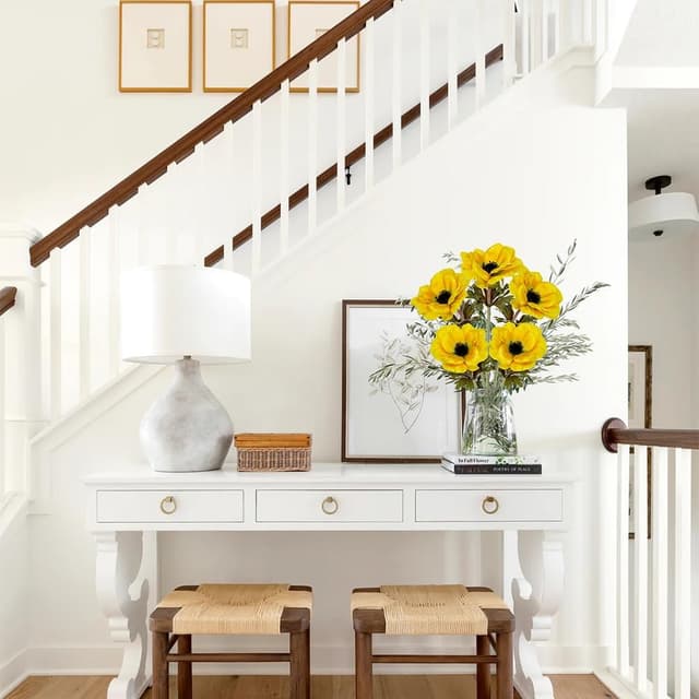 Detalle de Briful 5er Set Anemonen Kunstblumen, 53 cm