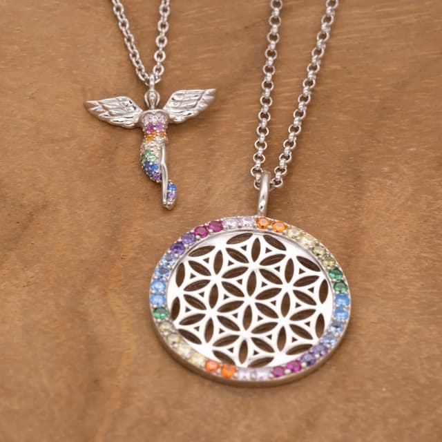 Detalle 2 de Engelsrufer Halskette Lebensblume 925 Sterling