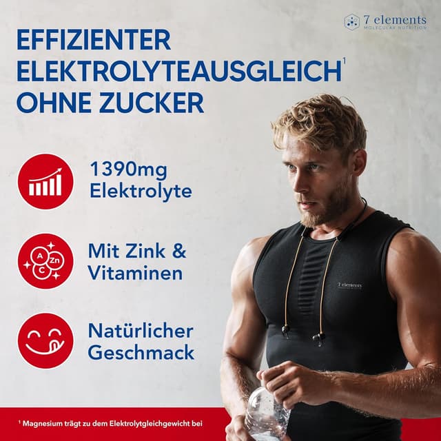 Detalle 2 de Elektrolyte 1390mg 30 Sticks für Sport