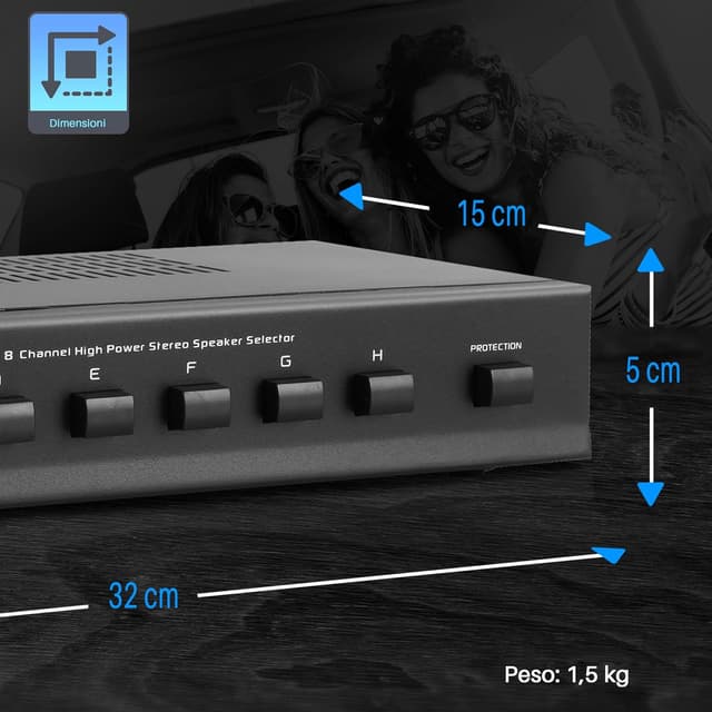 Thumbnail 6 de Pyle Selettore Casse 8 Zone per impianti audio