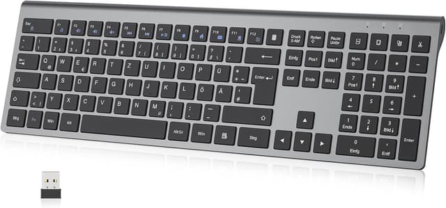 Detalle de Cimetech Kabellose Tastatur QWERTZ 2,4G