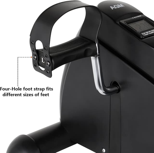 Detalle 2 de AGM Mini Exercise Bike Pedal (Under-Desk) with LCD Display for Legs and Arms