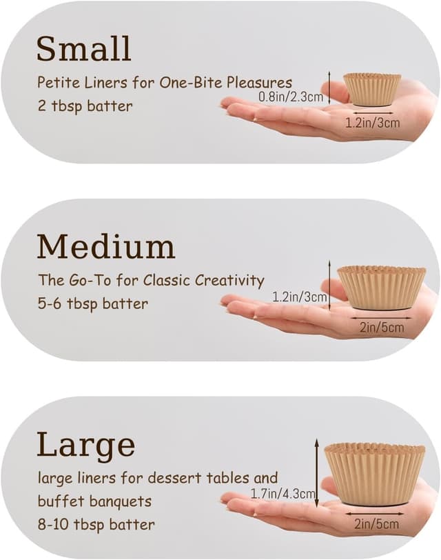 Thumbnail 3 de Gcardist Groß Weißes Muffinförmchen 200 Stück