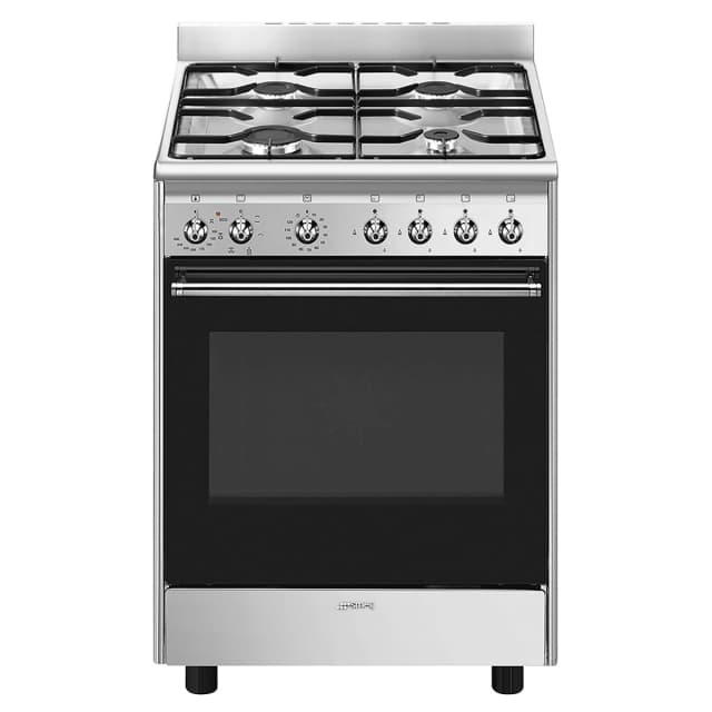 Detalle de Smeg CX60GMX cocina compacta gas de 60 cm con 1 cavidad de horno