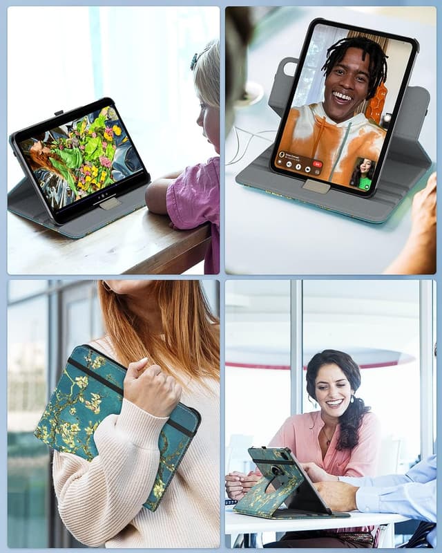 Thumbnail 6 de TiMOVO Schutzhülle für iPad 11 (A16) / iPad 10 (10,9 Zoll) – 90° drehbar Smart Case mit Standfunktion & Stift-Schlaufe