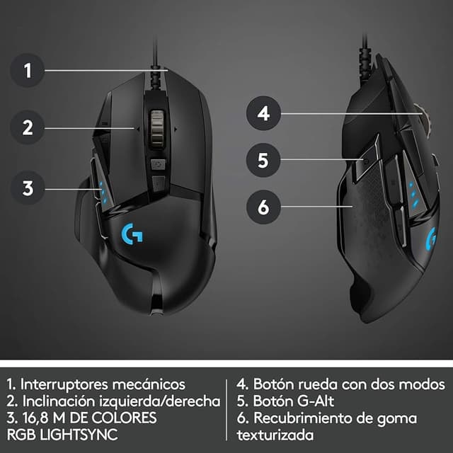 Thumbnail 5 de G502 HERO Ratón Gamer de Alto Rendimiento