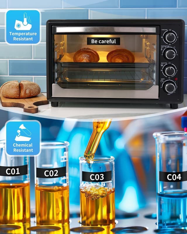 Thumbnail 6 de MarkField TZe-335 (12 mm) Schriftband für Brother P-touch – Weiß auf Schwarz, 4er Pack