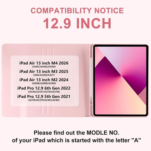 Detalle 2 de TaIYanG Keyboard Case for iPad Air 13-inch, 13"