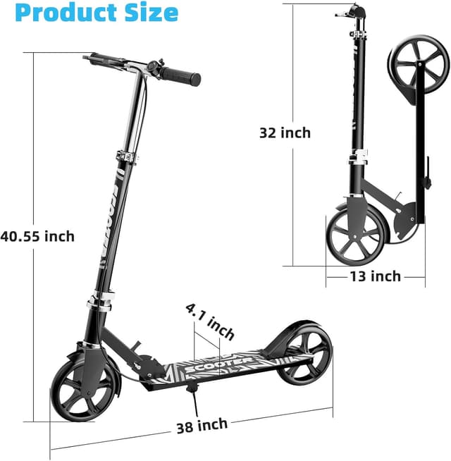 Thumbnail 6 de Foldable Scooter 8-Inch Wheels 🛴