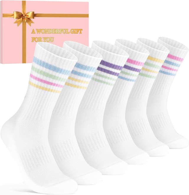 Imagen de Niorasen Chaussettes Tennis Femmes 6 paires en OfertitasTOP
