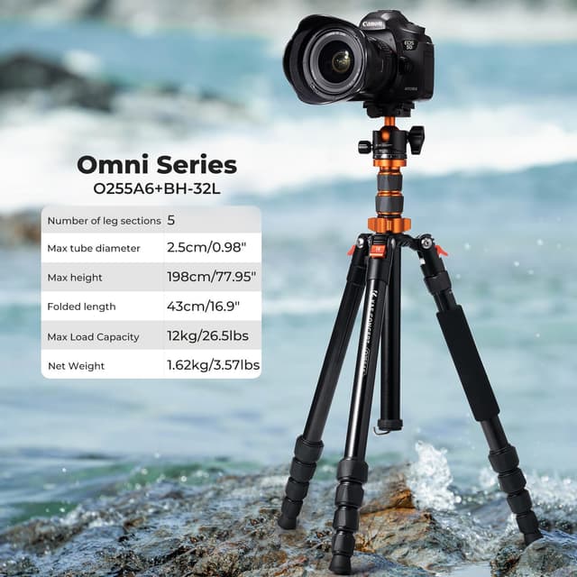 Detalle 2 de K&F CONCEPT Kamera Stativ 198 cm