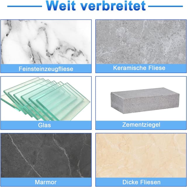 Detalle 2 de SURFOU Diamantbohrer-Set für Fliesen – 5–12 mm (inkl. 6 mm Metall/Porzellanbohrer)