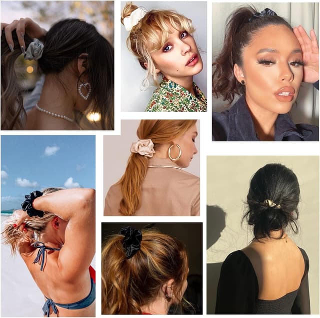 Detalle 2 de Rayyl lot de 12 chouchous en satin