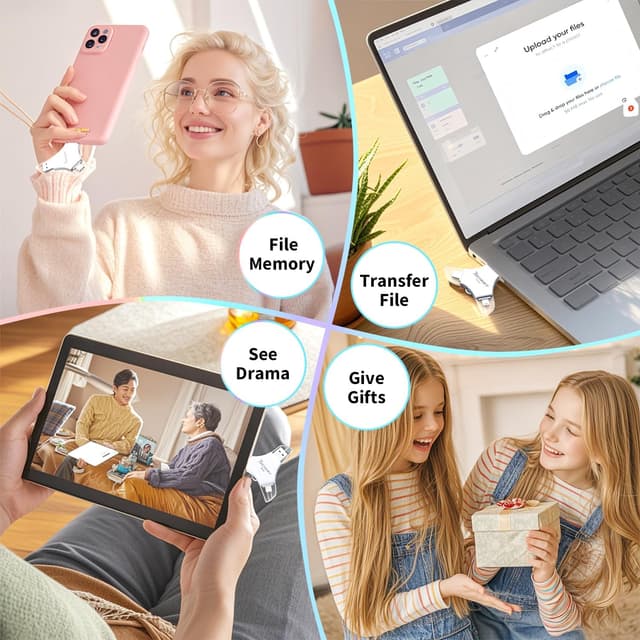 Detalle 2 de iPhone USB Flash Drive 256GB, MFi 3-in-1